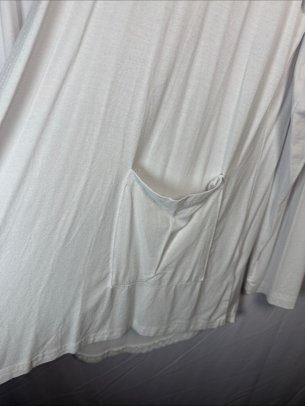 TownCat Lightweight White Open-Front Robe Cardigan - Picture 2 of 8